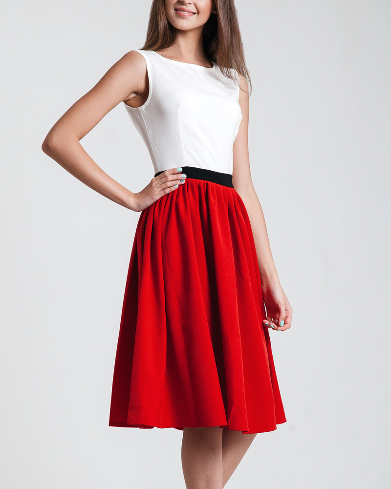 red skirt | Mercury Model